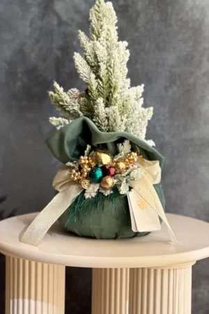 Affare Fiori Di Lena Alberello Natalizio Profumato in Velluto Verde H45 cm