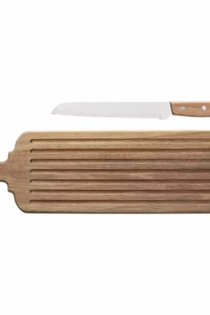 Andrea Fontebasso Tognana Tagliere Rettangolare 52x14 cm con Coltello Starbamboo Solo Oggi
