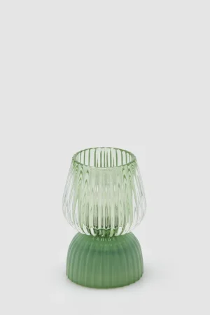 Promozione EDG Enzo De Gasperi Lampada da Tavolo Biforma Righe Verde