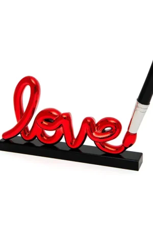 Promozione Esclusiva Sequenze Scultura Love Sign 30 cm Rosso