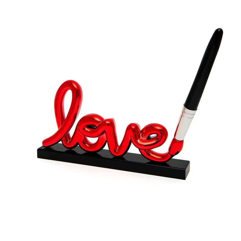Promozione Esclusiva Sequenze Scultura Love Sign 30 cm Rosso