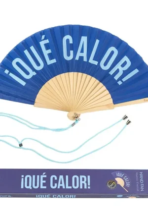 Fisura Ventaglio Qué Calor in Legno Blu Reso Gratuito