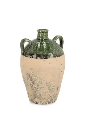 Andrea Bizzotto Anfora Rune Terracotta Verde H33,5 cm Prezzo Di Fabbrica