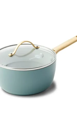 GreenPan Casseruola Padova 16 cm con Coperchio Sky Blue Nuovo Arrivo