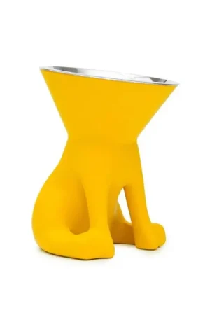 Slide Ciotola per Cani Elizabeth H21,5 cm Saffron Yellow Bestseller