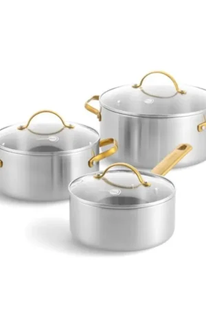 GreenPan Set 6 Pezzi Padova in Acciaio Popolare