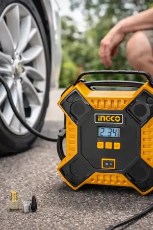 Ingco Italia Compressore Auto 12 Volt 160 PSI Scelto Dai Clienti