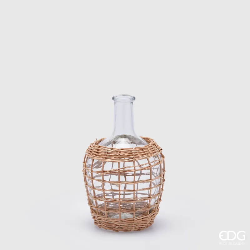Prezzo Scontato EDG Enzo De Gasperi Vaso Rete Bottiglia H25 D16.5 cm