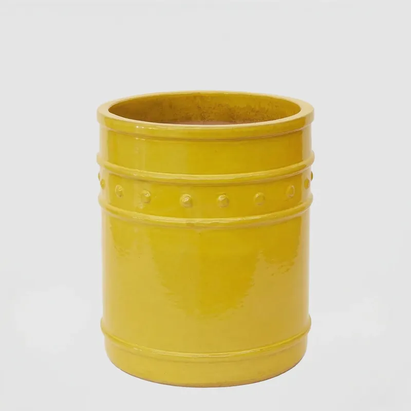 Consegna Rapida EDG Enzo De Gasperi Vaso Glaze Atlas Capri Cilindro H50 cm