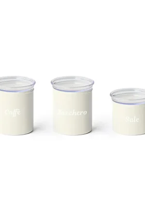 Guzzini Set 3 Barattoli in Plastica Riciclata Con Chiusura Ermetica Prezzo Basso