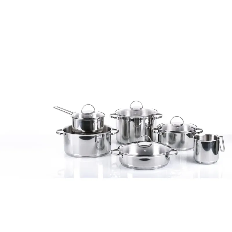 Compra Oggi Stesso Moneta Batteria di Pentole Allegro 10 Pezzi in Acciao Inox