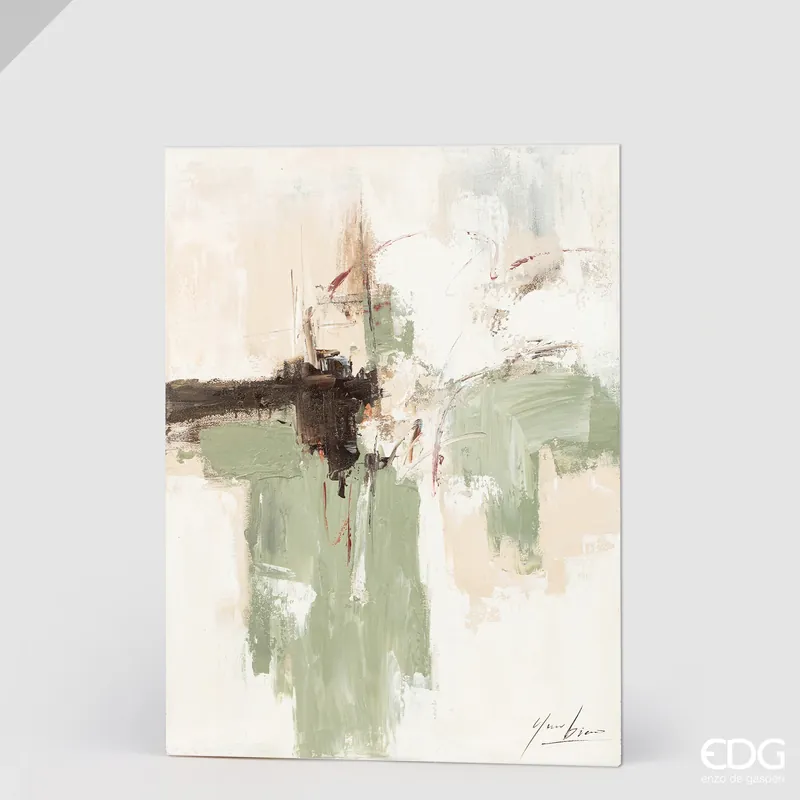 EDG Enzo De Gasperi Quadro Abstract Rettangolare Prati 120x90 cm Prezzo Conveniente