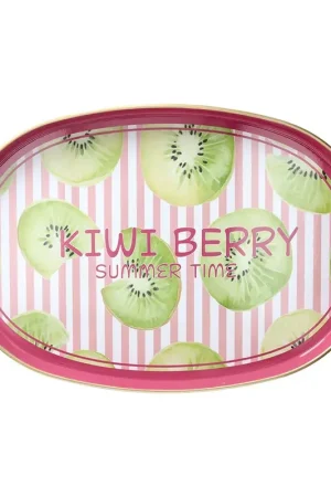 Andrea Fontebasso Vassoio Ovale Summer Time 44x30 cm in Polipropilene Kiwi Berry Spedizione Espresso