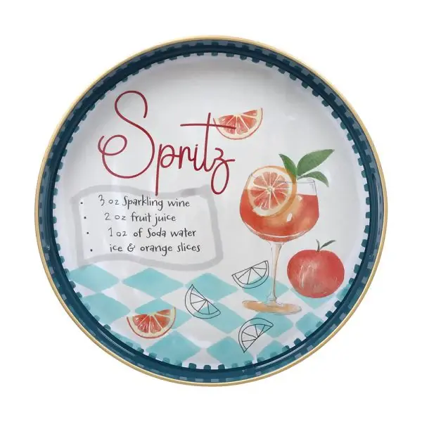 Andrea Fontebasso Vassoio Summer Time D38 cm in Polipropilene Spritz Offerta Limitata