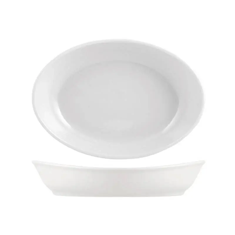 Nuova Collezione Le Gioie Vassoio Caravella 27x19 cm in Porcellana Bianco