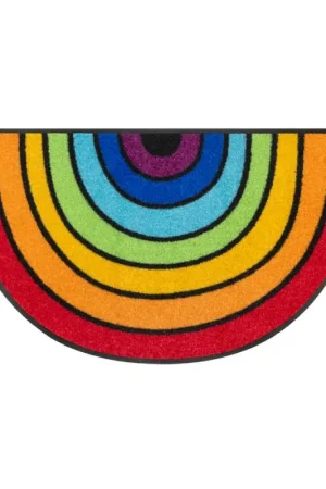 Wash + Dry Tappeto Mezzaluna Round Arcobaleno 50x85 cm Promo Stagionale