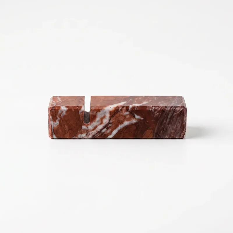 Le Gioie Poggia Posate in Marmo Rosso Francia 8.5 cm Vendita Finale