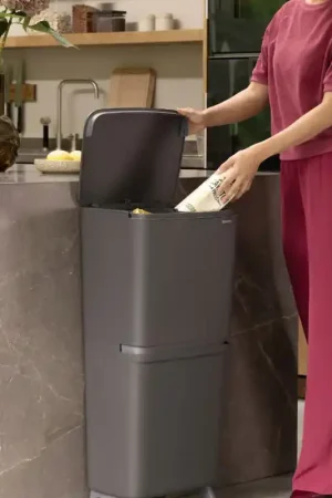 Brabantia Pattumiera Recycle Bin SortUp Hi 20+25 lt Dark Grey Novità