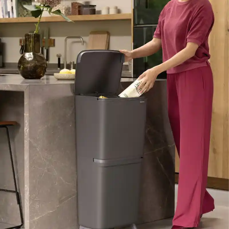 Compra Adesso Brabantia Pattumiera Recycle Bin SortUp Hi 10+10+25 lt Dark Grey