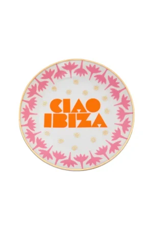 Bitossi Home Piattino Ciao Ibiza D15 cm in Porcellana Soddisfatti O Rimborsati