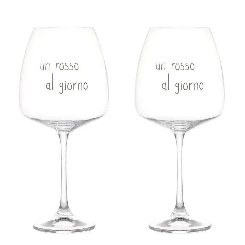 Simple Day Set 2 Calici Un Rosso Al Giorno 77 cl Quantità Limitata