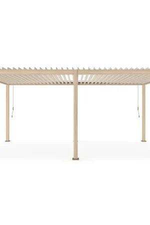 Andrea Bizzotto Pergola Ocean Natural Effetto Legno 3.6×6 Mt Seta Super Prezzo