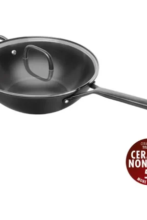 Zwilling Wok con Coperchio Milano 30 cm in Alluminio Nero Acquista Ora