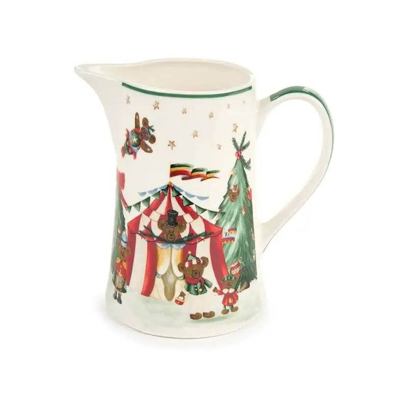 Nuvole di Stoffa Brocca Natalizia Bear Wonderland in Porcellana 620ml Prezzo Conveniente