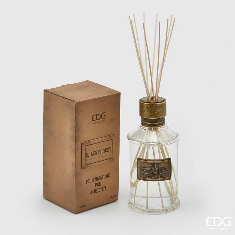 EDG Enzo De Gasperi Diffusore per Ambienti con Targhetta 1000ml Foresta Nera Direttamente Dal Produttore