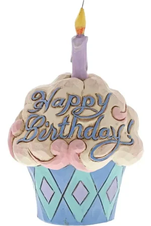 Enesco Statuetta Mini Cupcake di Compleanno Jim Shore Nuova Collezione