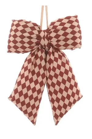 Vetur Decorazione Fiocco Velluto H48 cm Rosso Prezzo Ridotto
