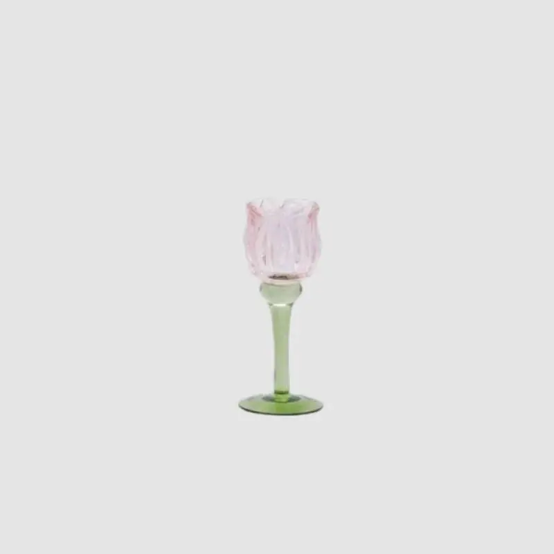 EDG Enzo De Gasperi Portacandela Tulipano H19 cm Rosa Promozione Esclusiva