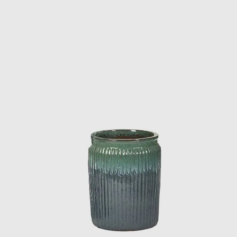 Ultime Pezzi EDG Enzo De Gasperi Vaso Glaze Rotondo H55 D40 cm Verde