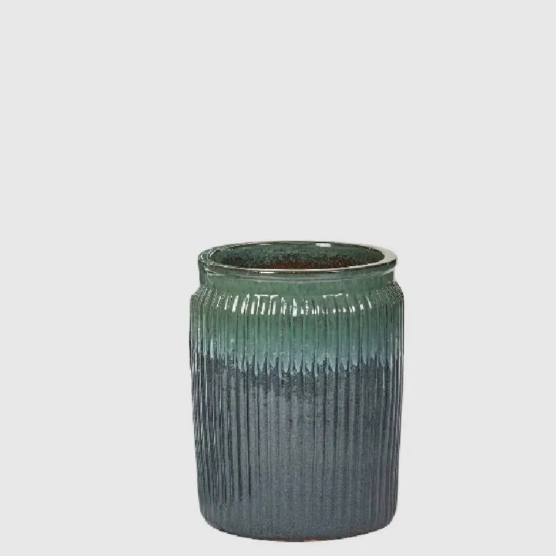 Compra Adesso EDG Enzo De Gasperi Vaso Glaze Rotondo H70 D55 cm Verde