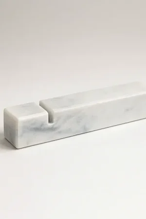 Le Gioie Poggia Posate in Marmo Bianco Carrara con Taglio 8.5 cm Subito Disponibile