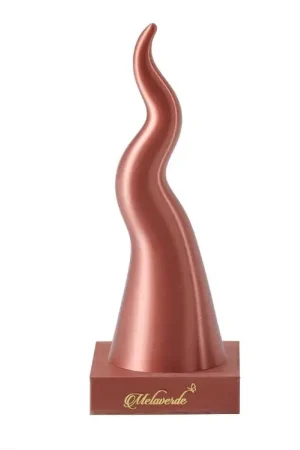 Melaverde Scultura Corno con Base H17 Cm Rame in PLA Ultima Occasione