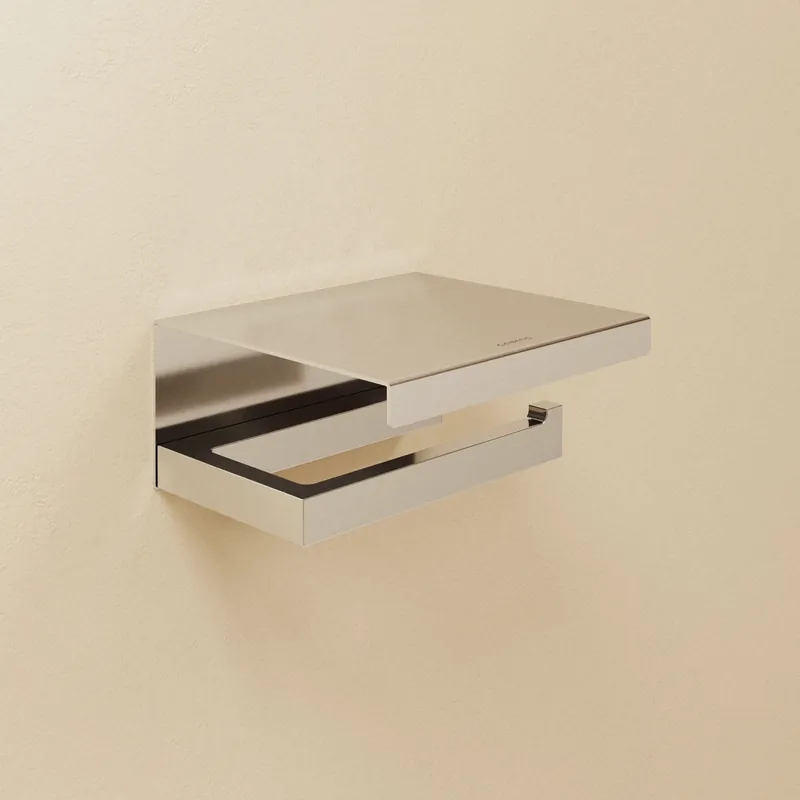 Portarotolo wc Con Coperchio Cromo The Grid 2680159 Cosmic Nuovo Arrivo