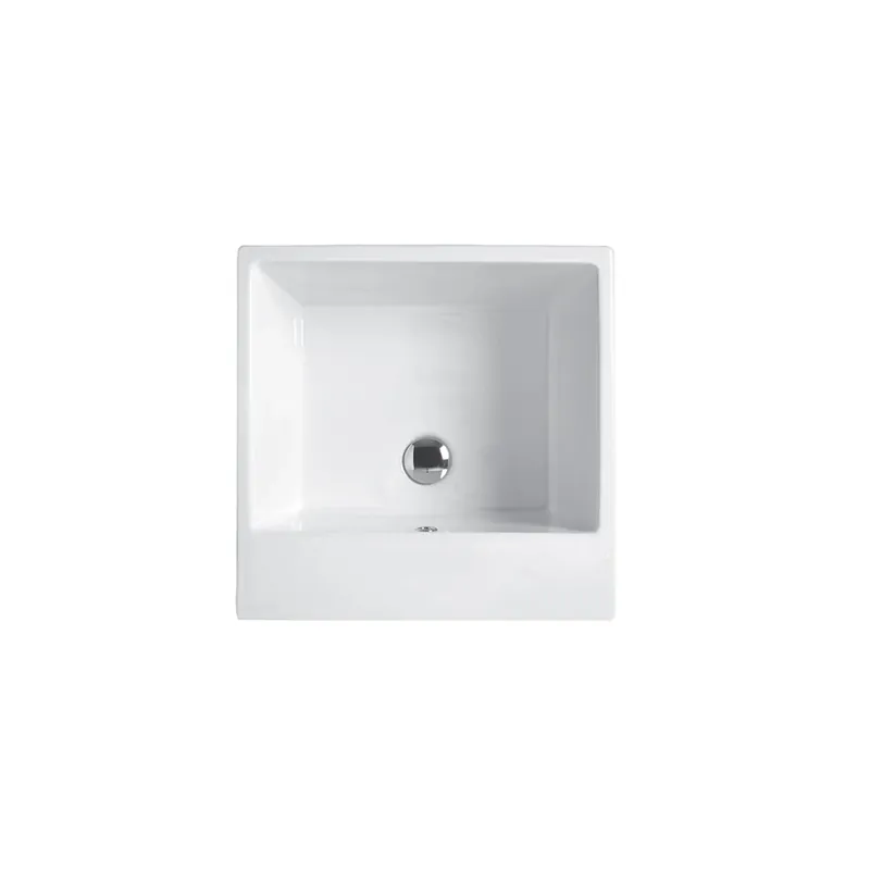 Pagamento Sicuro Colavene Acquaceramica Volant 50x50 Lavatoio in ceramica Bianco