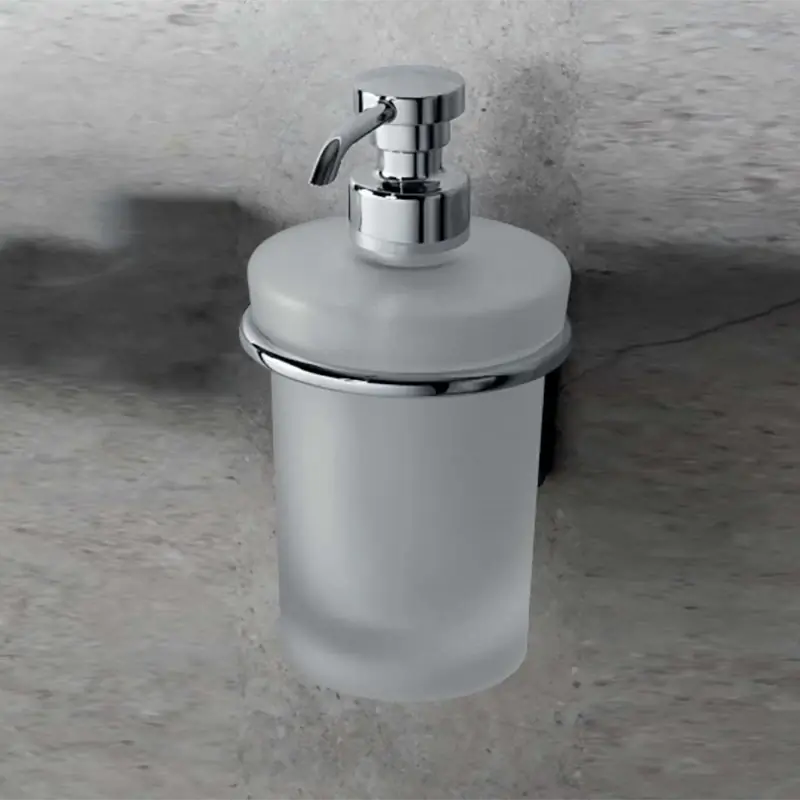 Ultime Pezzi Colombo Luna Dispenser a Parete in Vetro Acidato Naturale cromo b9309