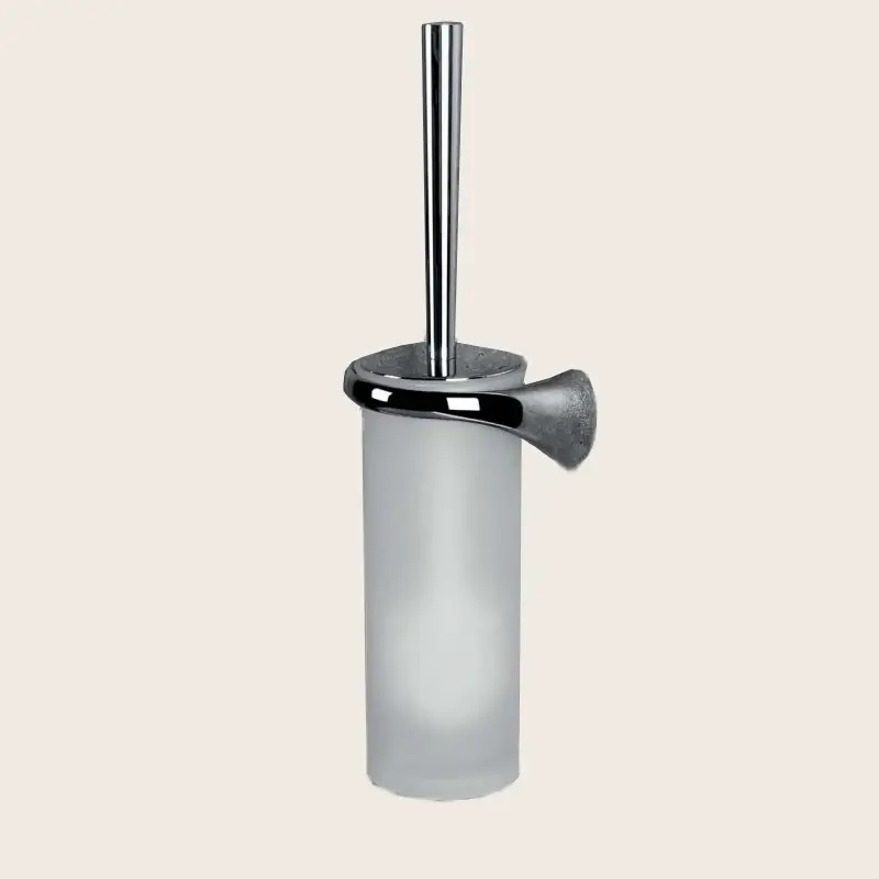 Offerta Del Giorno Colombo Link Porta Scopino Sinistro in Vetro Acidato Naturale cromo 2407