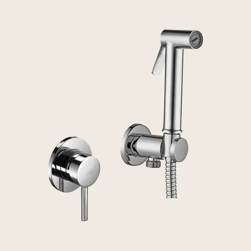Paffoni KITDUP110ST doccetta bidet con Miscelatore e Corpo Incasso In Acciaio Inox Popolare