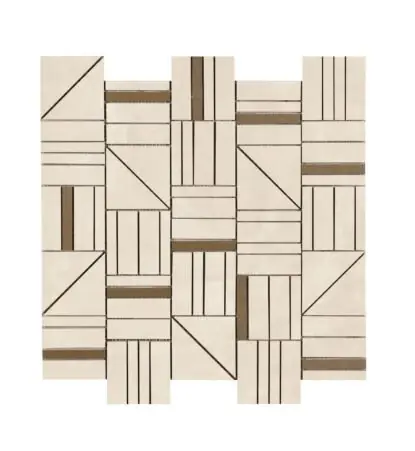 Rivestimento mosaico 40x43 in pasta bianca 6 mm forme avorio Ragno Resina Spedizione Espresso