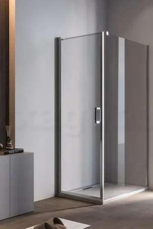 Box doccia 70x100 Nizza un battente reversibile 6 mm H 190 cromo Economico