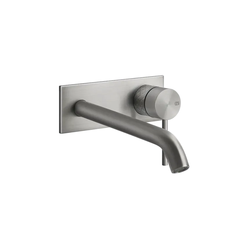 Scelto Dai Clienti Gessi Intreccio Parte esterna miscelatore lavabo a parete parte incasso non inclusa steel brushed 54190
