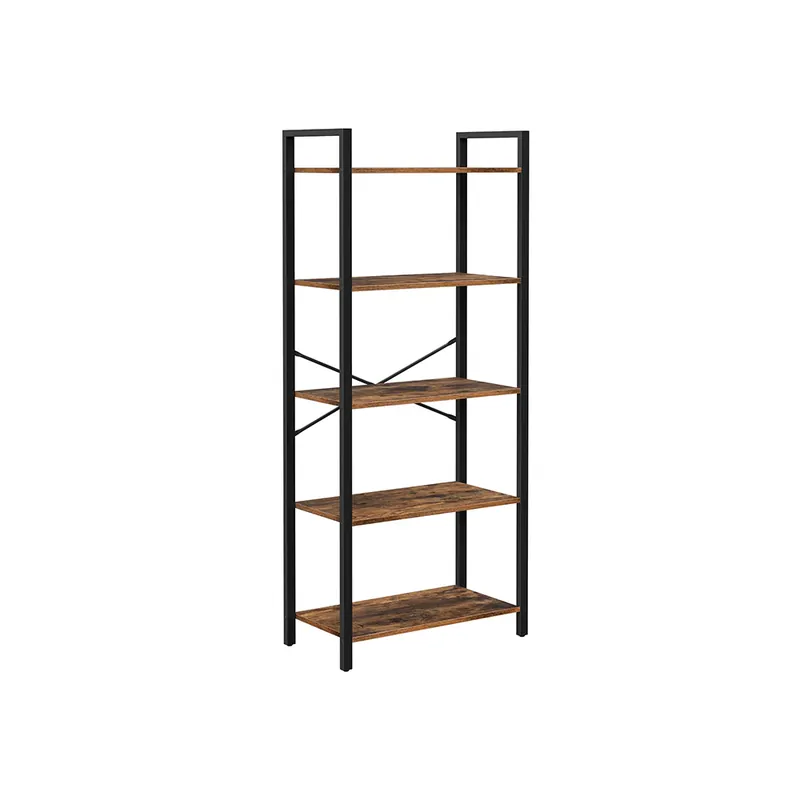 Scaffale Libreria Autoportante con Struttura in Acciaio per Soggiorno Ufficio Must-Have