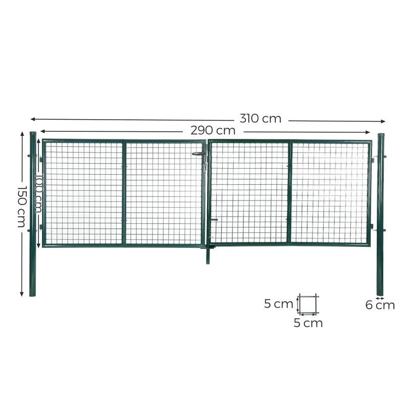 Consegna Rapida Cancelletto Giardino 100 x 315 cm