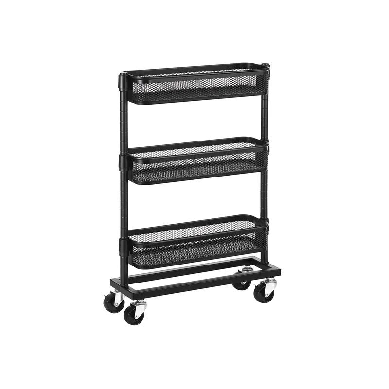Offerta Carrello Portaoggetti Stretto Nero