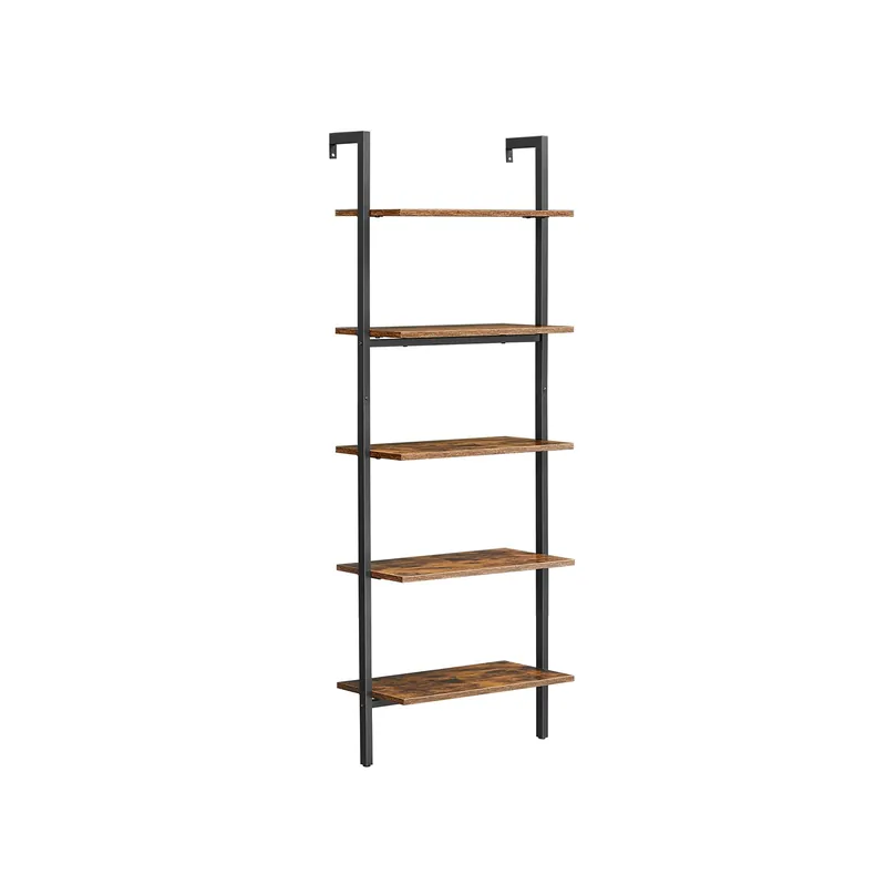 Scaffale a Scala Marrone Vintage e Nero Prezzo Ridotto