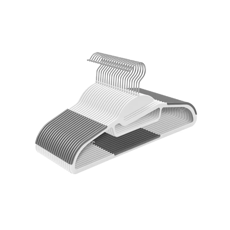 Set di Grucce in Plastica con Apertura a Forma di S Nuova Collezione