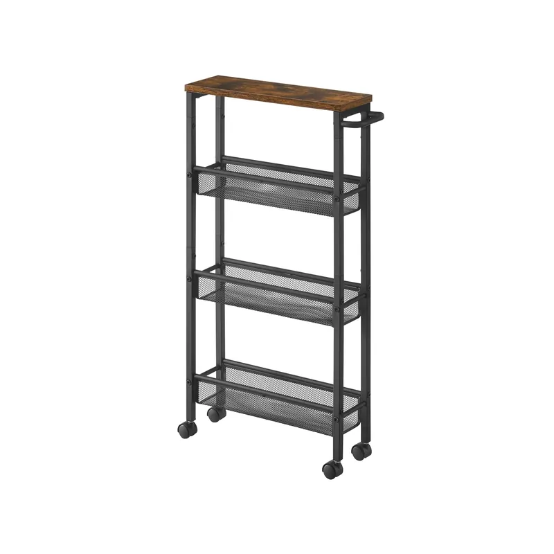 Sconto Carrello Cucina Salvaspazio con Ruote Struttura in Acciaio Maniglia